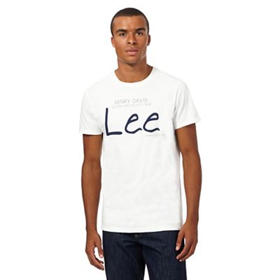 Lee White heritage logo t-shirt